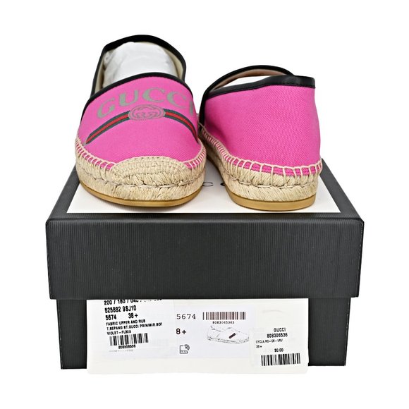 Women's Gucci Leather -Trimmed Vintage Logo Print - Picture 4 of 11